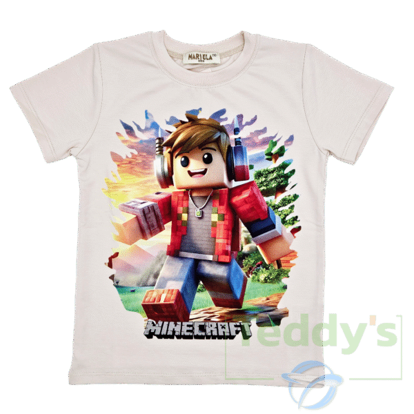 Тиниска Minecraft в бежово